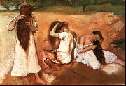 Edgar Degas Three Women Combing their Hair Spain oil painting artist